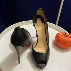 Louboutin heels leather